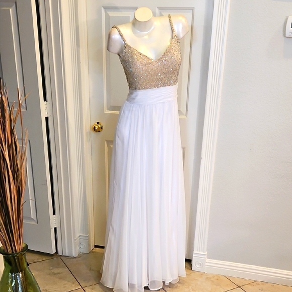 La Femme Chiffon Gown